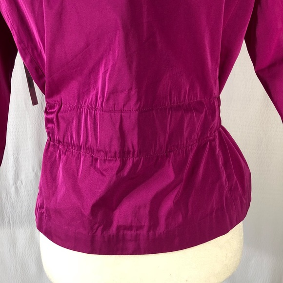 NWT Theory Electric Pink Taffeta 3/4 Sleeve Top - Picture 6 of 8